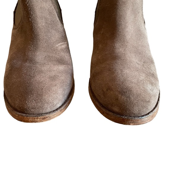 Ugg Faye Suede leather Chelsea heeled ankle boot in Taupe Color Mysterious 7.5 - Picture 12 of 15